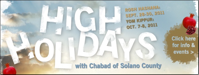High Holidays with Chabad of Solano County